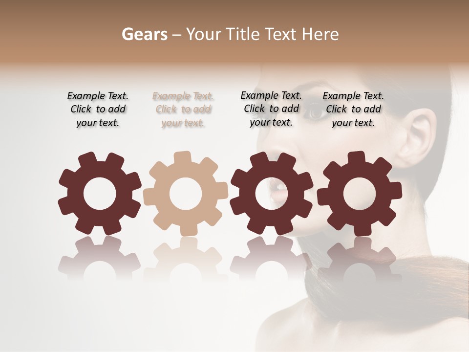 Only Lips Long PowerPoint Template