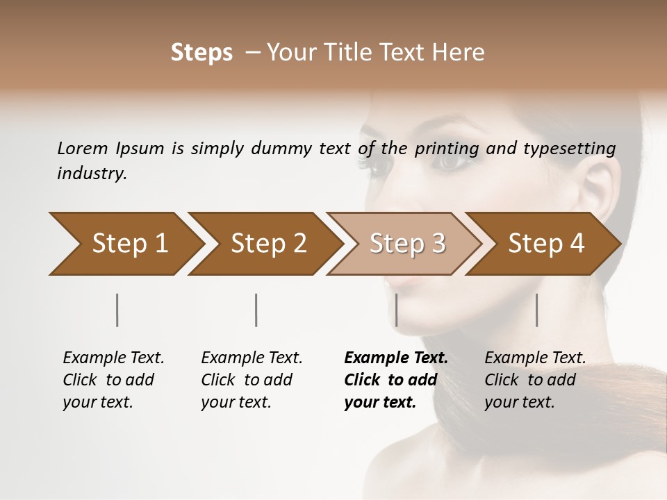 Only Lips Long PowerPoint Template