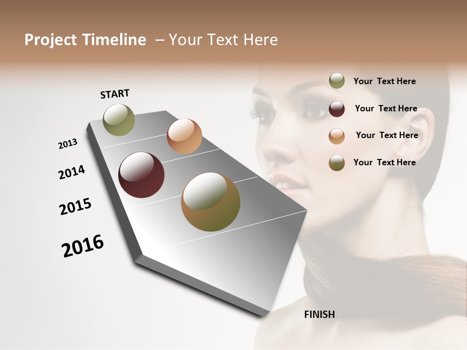 Only Lips Long PowerPoint Template