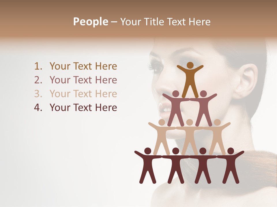 Only Lips Long PowerPoint Template
