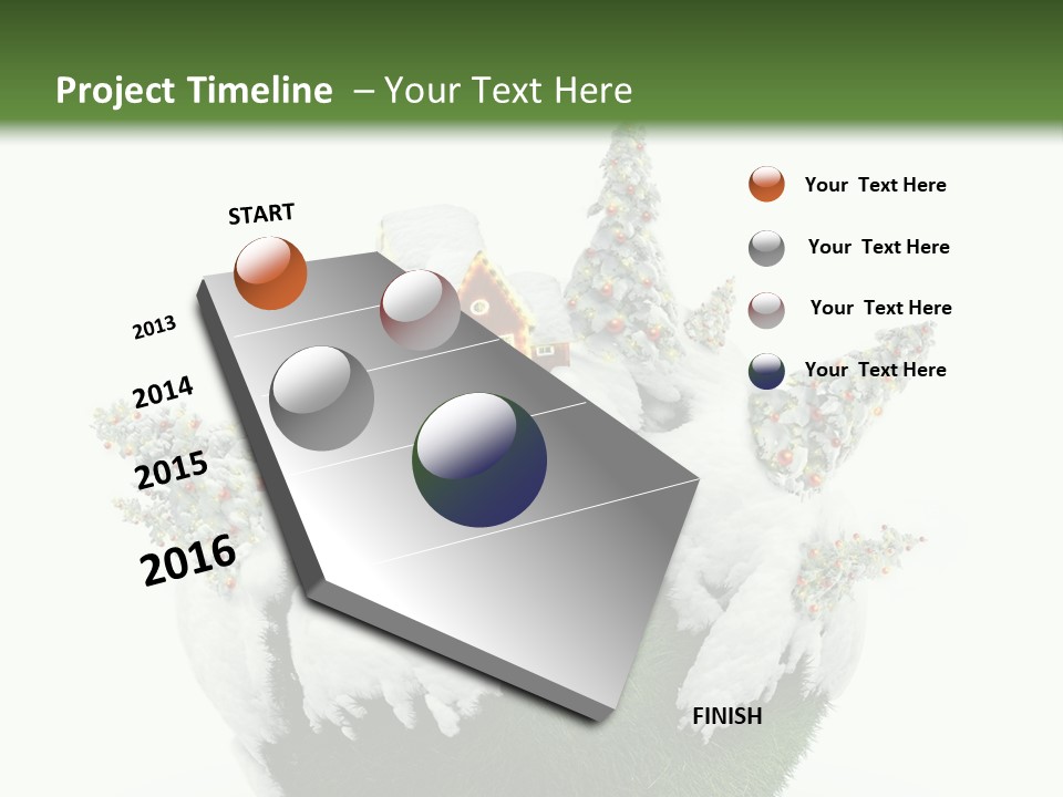 Silver Puff Hookah PowerPoint Template