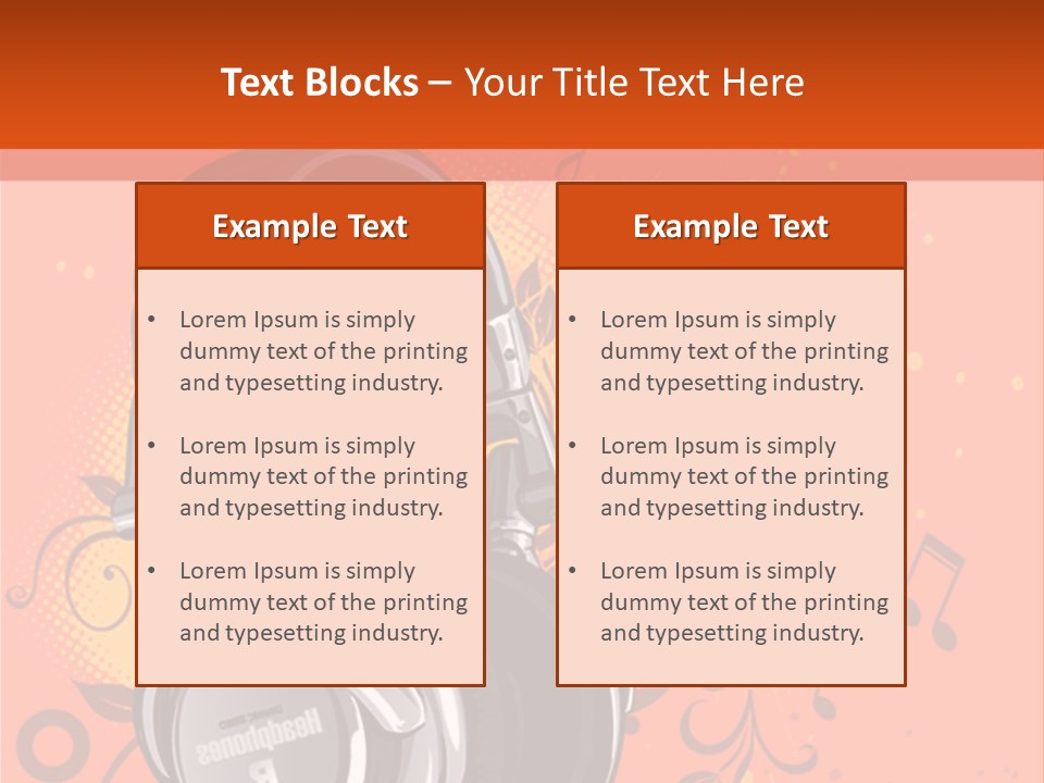 Decorative Audio Conceptual PowerPoint Template