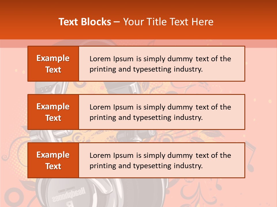 Decorative Audio Conceptual PowerPoint Template