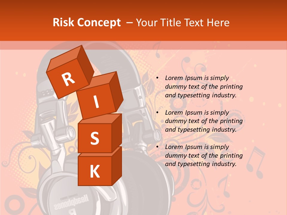 Decorative Audio Conceptual PowerPoint Template