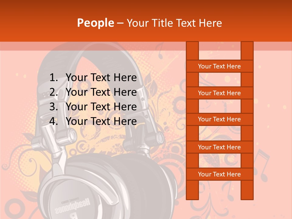 Decorative Audio Conceptual PowerPoint Template