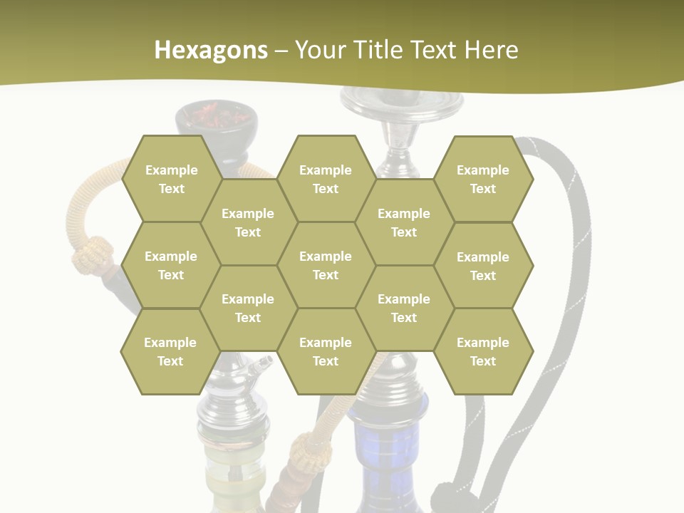 Silver Puff Hookah PowerPoint Template