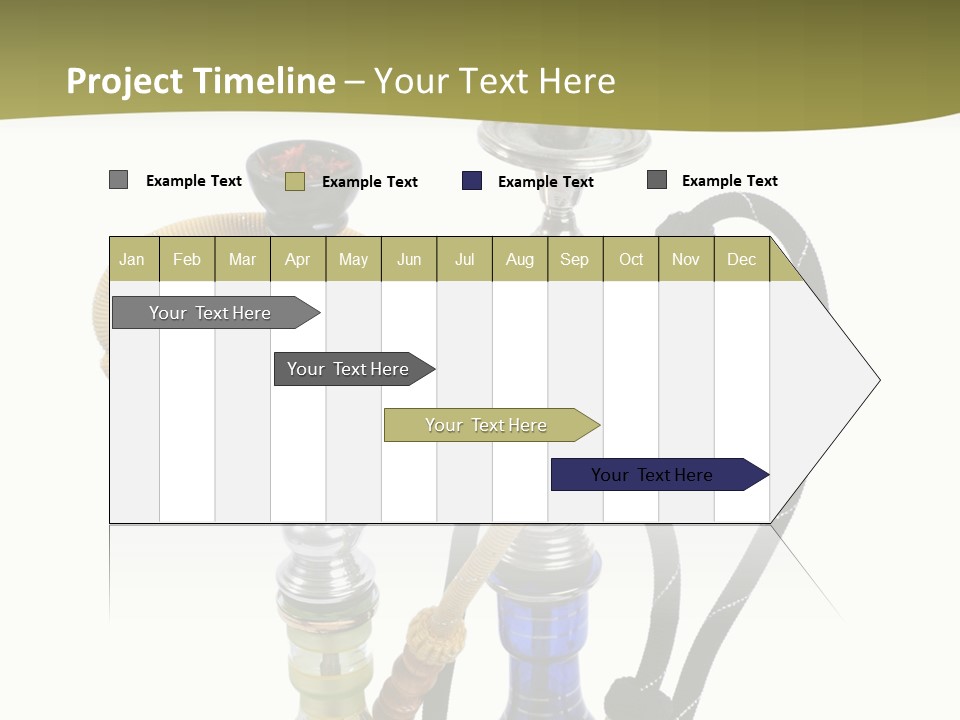 Silver Puff Hookah PowerPoint Template