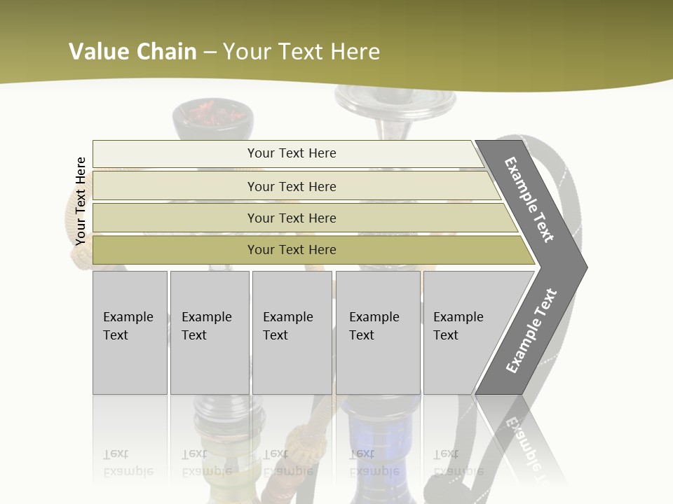 Silver Puff Hookah PowerPoint Template