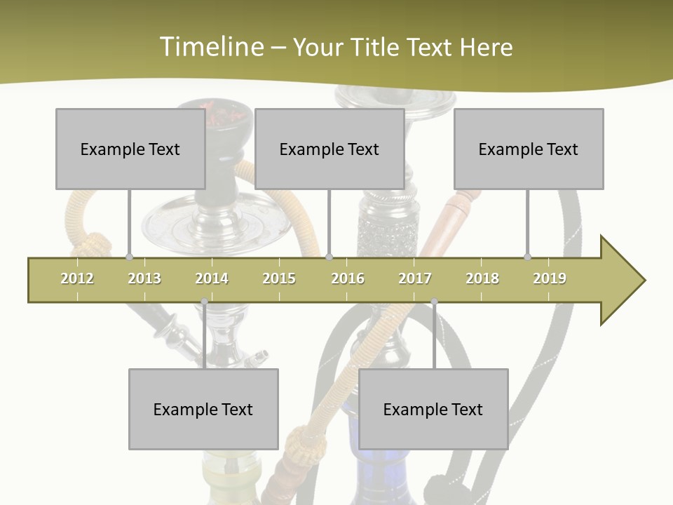 Silver Puff Hookah PowerPoint Template