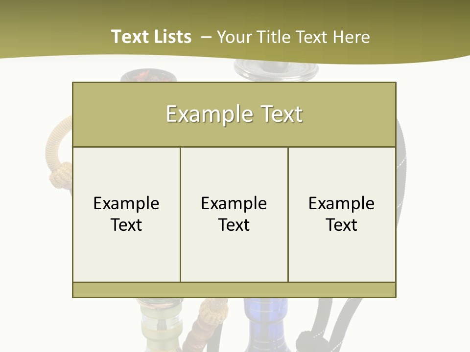 Silver Puff Hookah PowerPoint Template