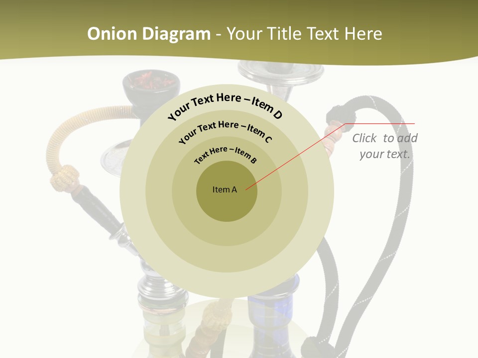 Silver Puff Hookah PowerPoint Template