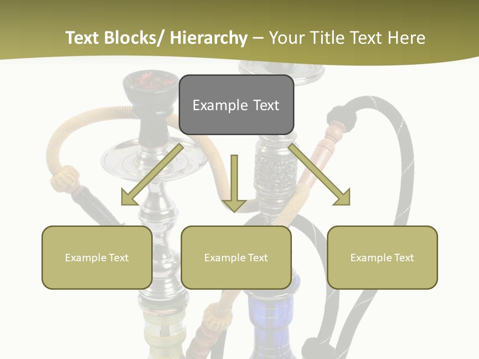 Silver Puff Hookah PowerPoint Template
