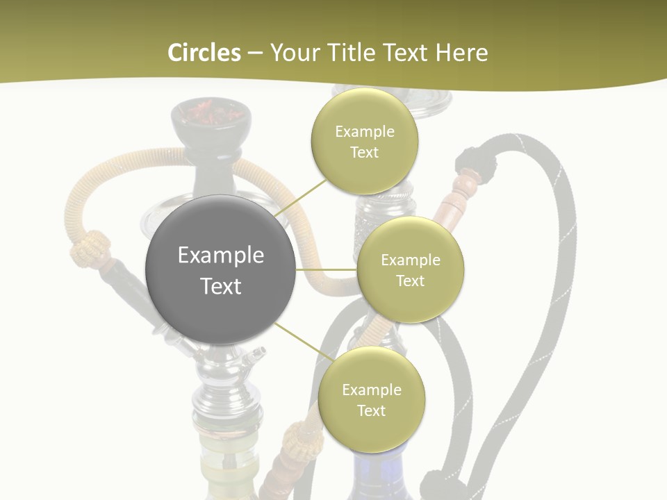Silver Puff Hookah PowerPoint Template