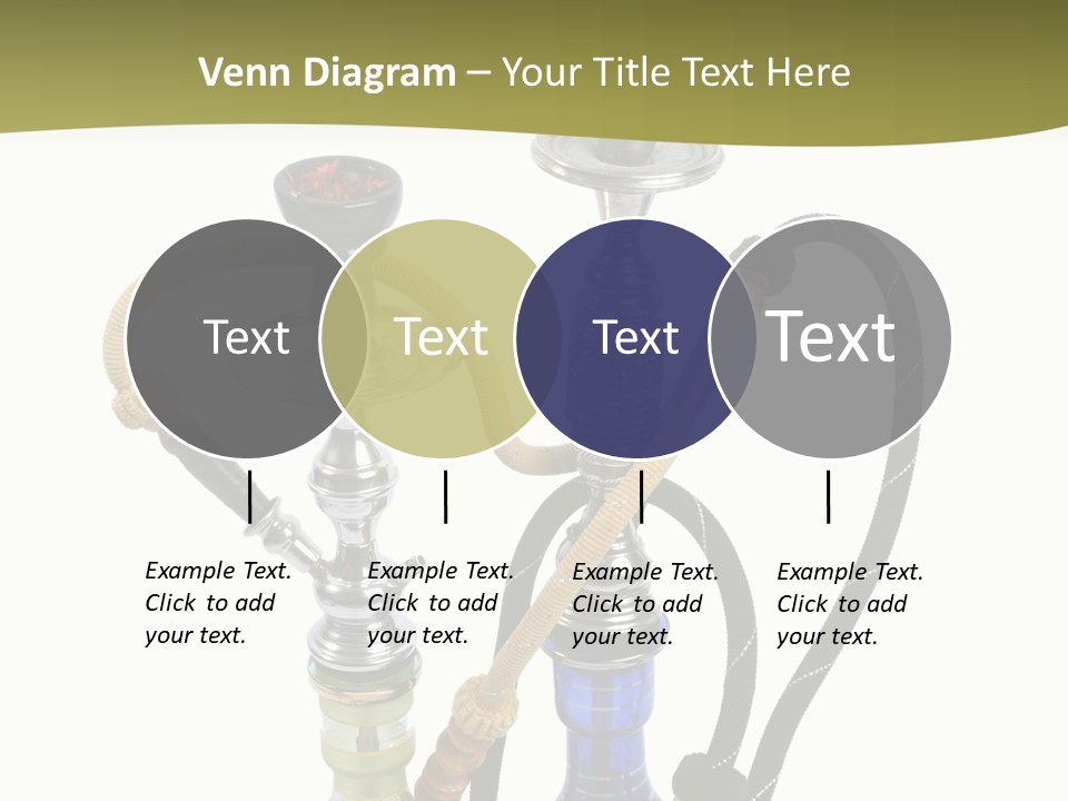 Silver Puff Hookah PowerPoint Template