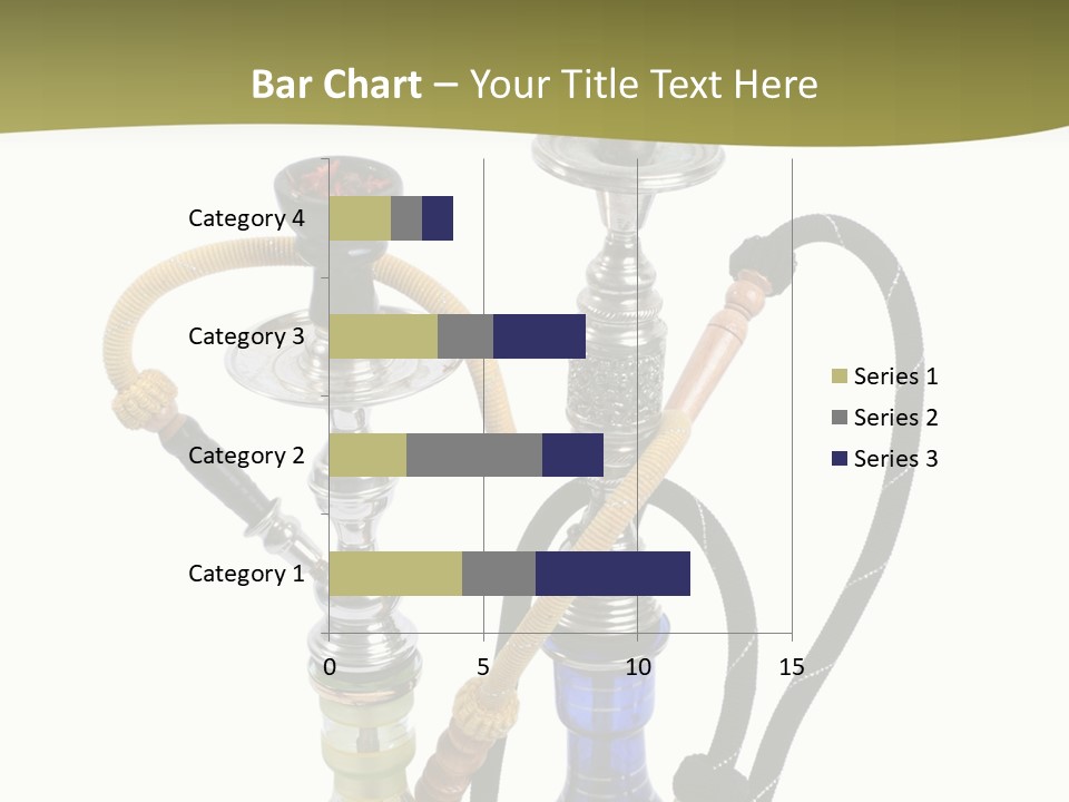 Silver Puff Hookah PowerPoint Template