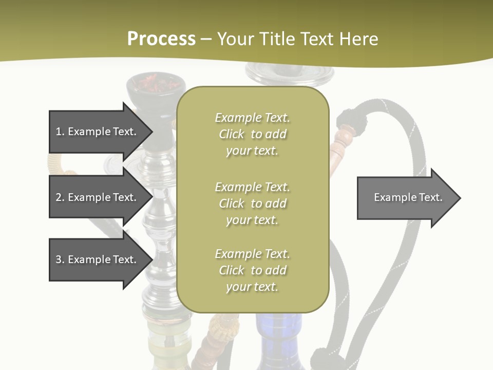 Silver Puff Hookah PowerPoint Template