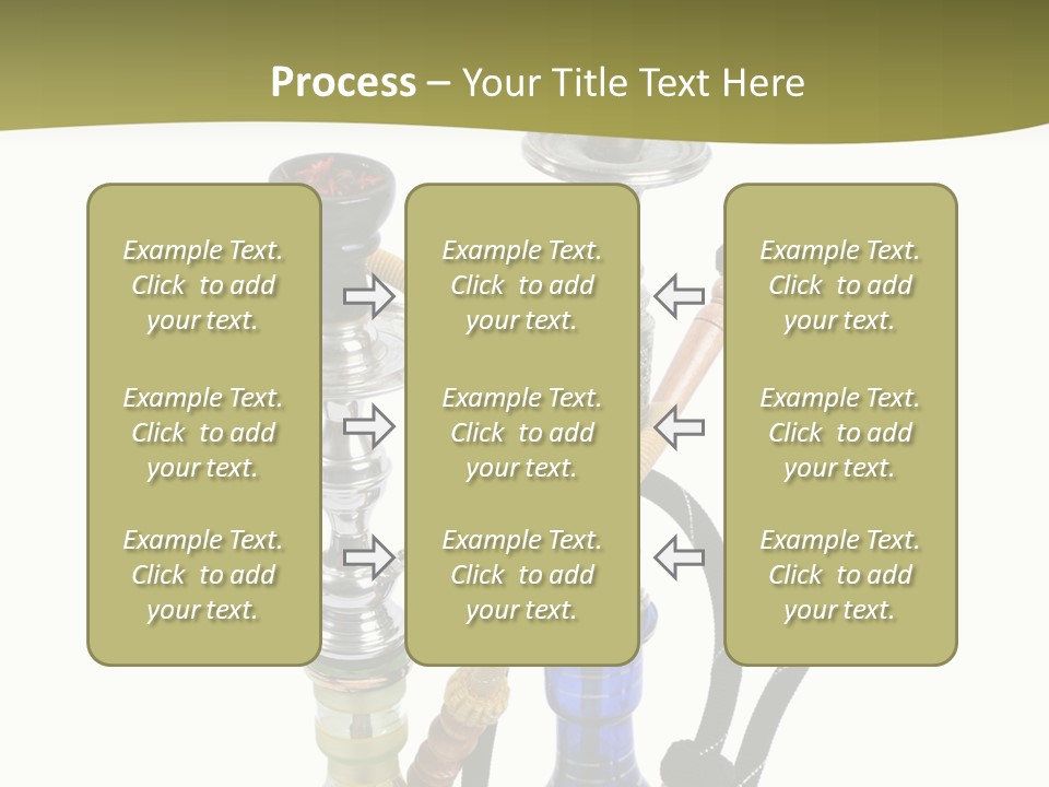 Silver Puff Hookah PowerPoint Template
