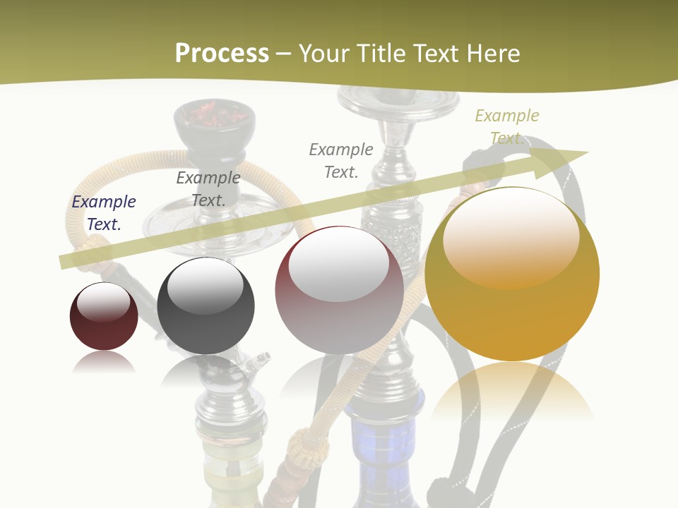 Silver Puff Hookah PowerPoint Template