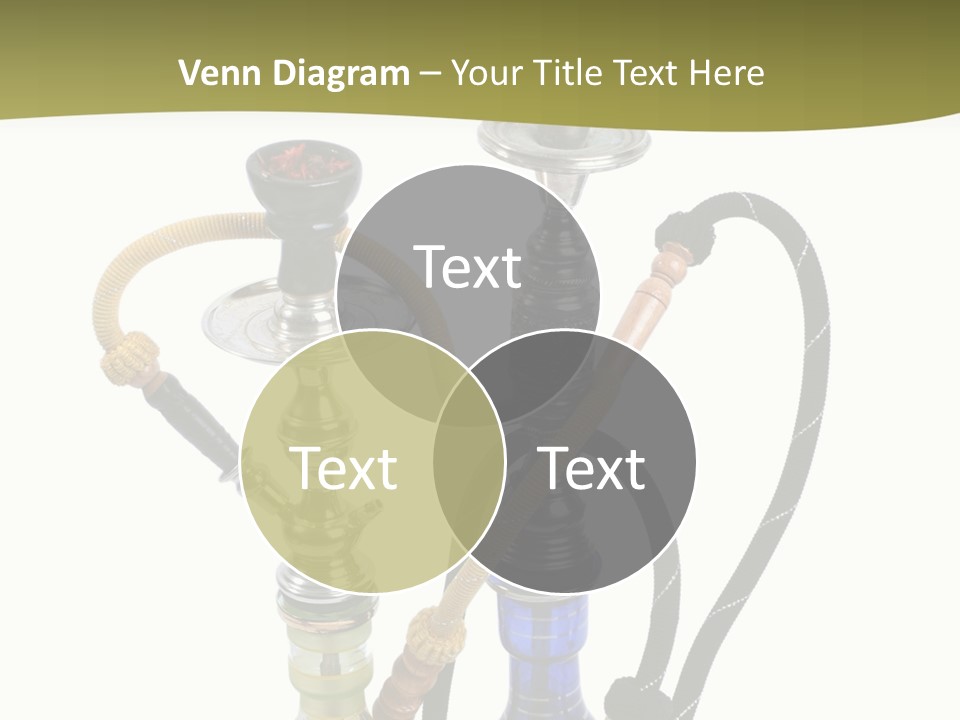 Silver Puff Hookah PowerPoint Template