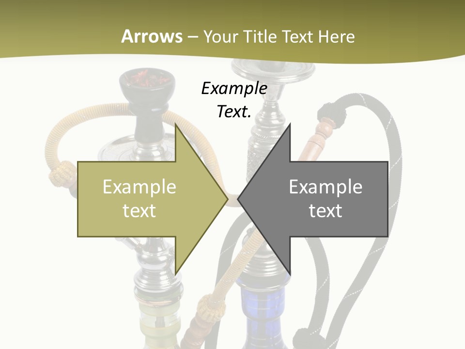 Silver Puff Hookah PowerPoint Template