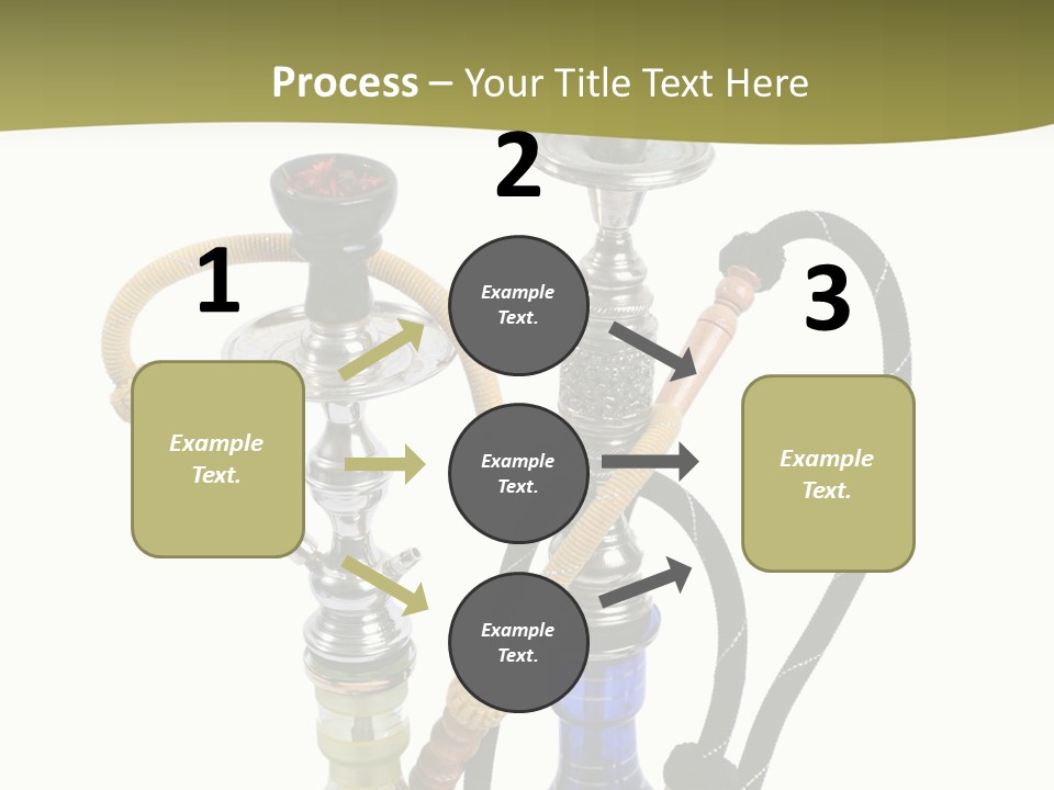 Silver Puff Hookah PowerPoint Template