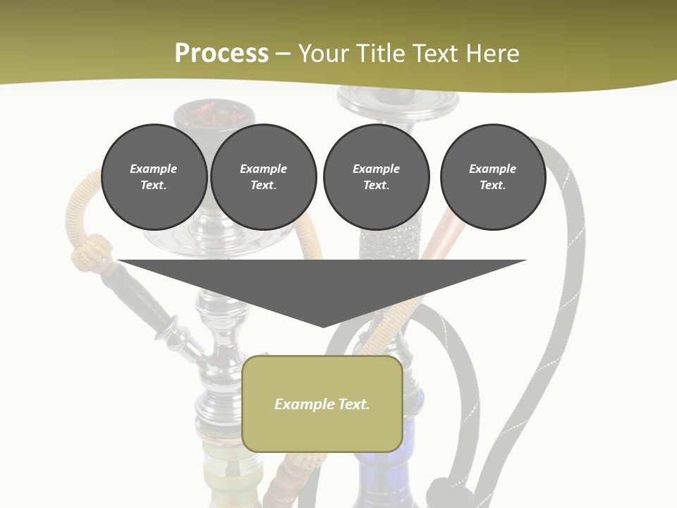 Silver Puff Hookah PowerPoint Template