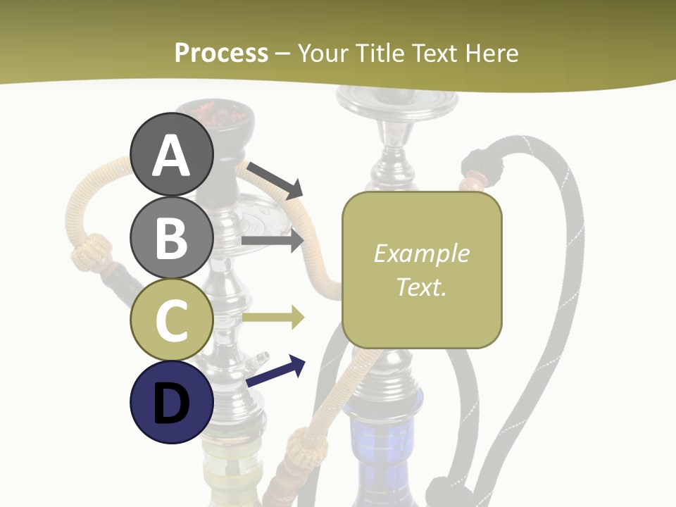 Silver Puff Hookah PowerPoint Template