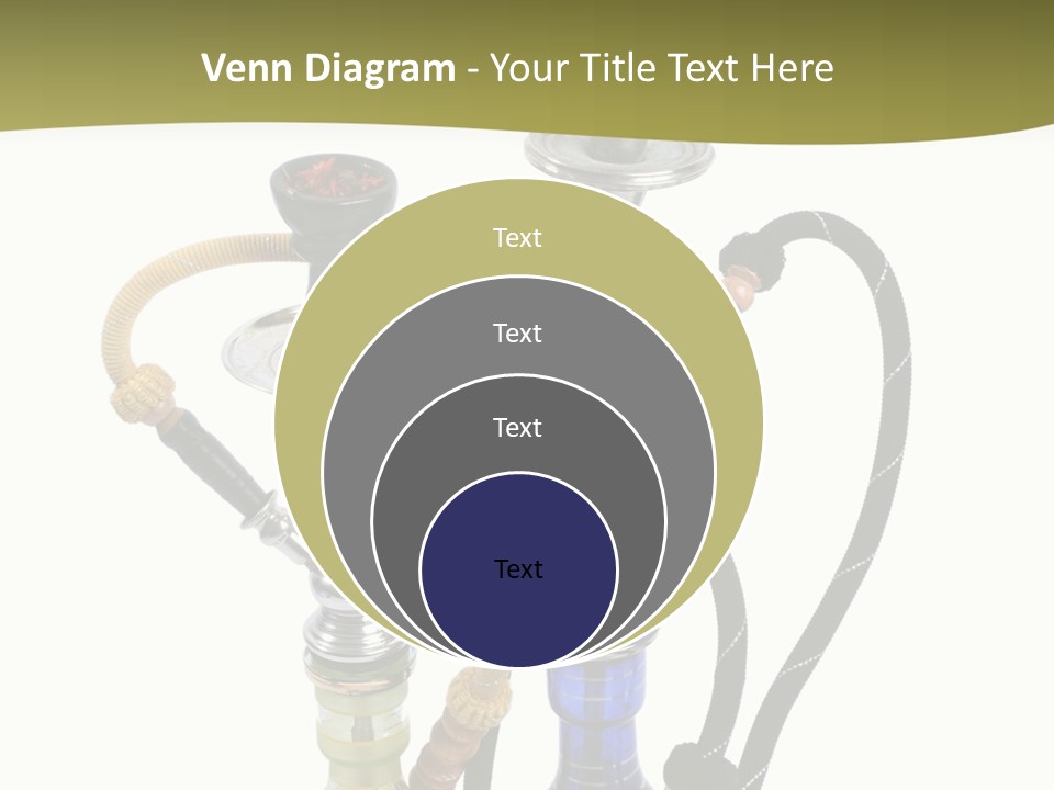 Silver Puff Hookah PowerPoint Template