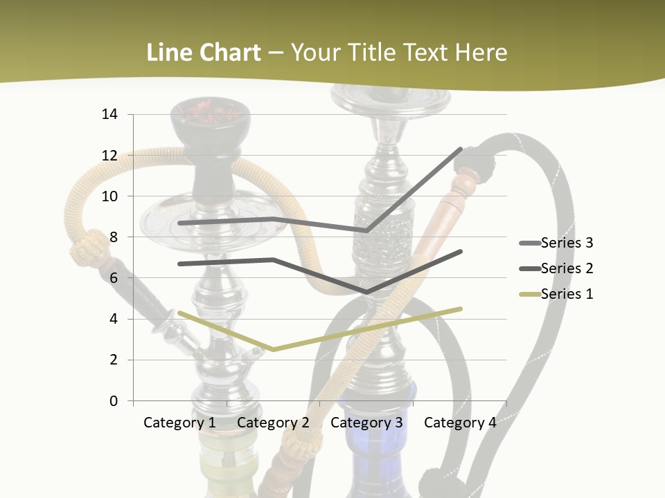 Silver Puff Hookah PowerPoint Template