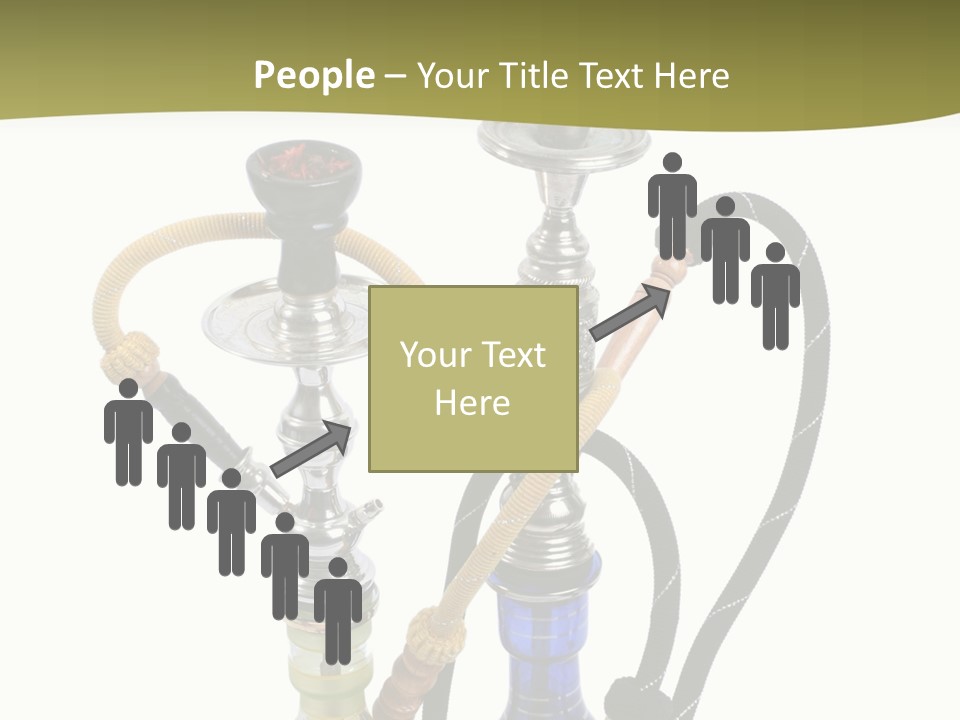 Silver Puff Hookah PowerPoint Template