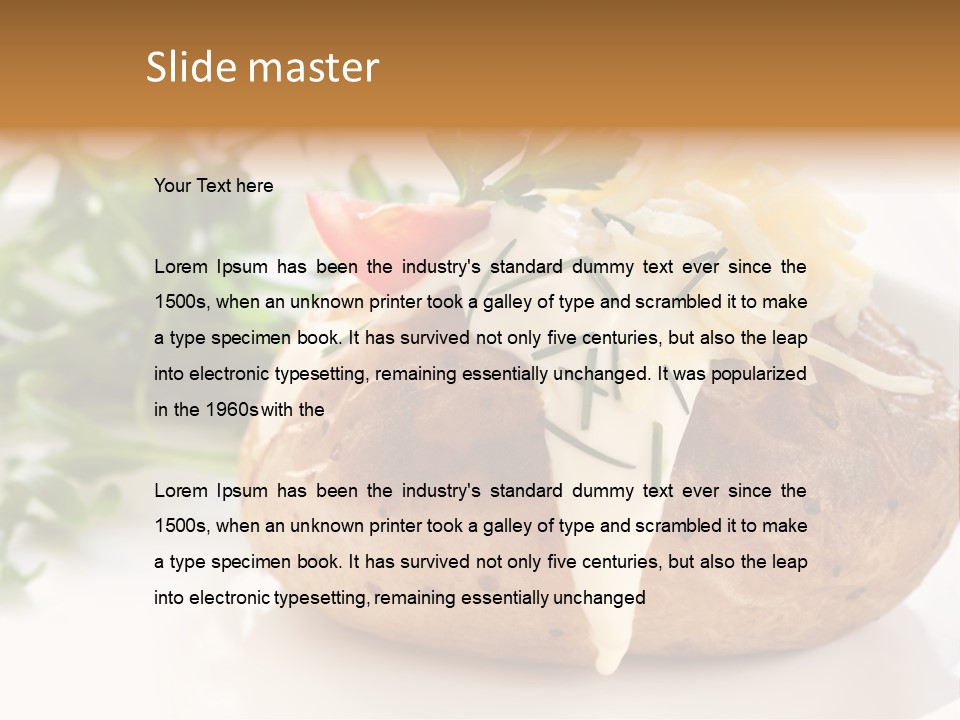 Color Chives Meal PowerPoint Template