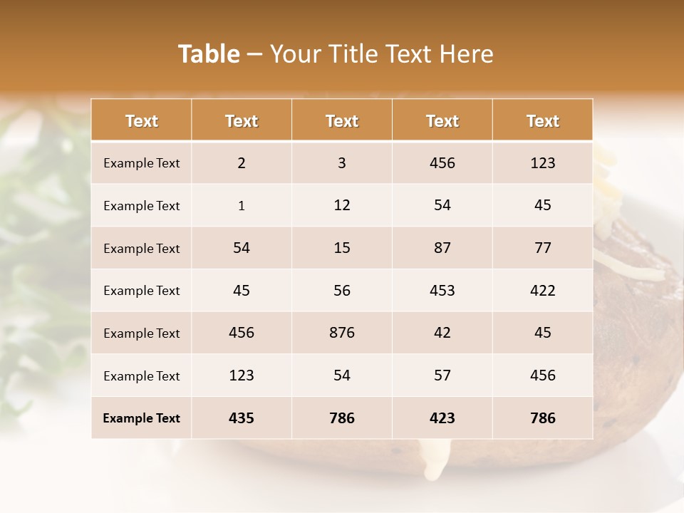 Color Chives Meal PowerPoint Template