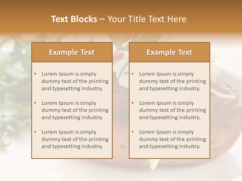 Color Chives Meal PowerPoint Template