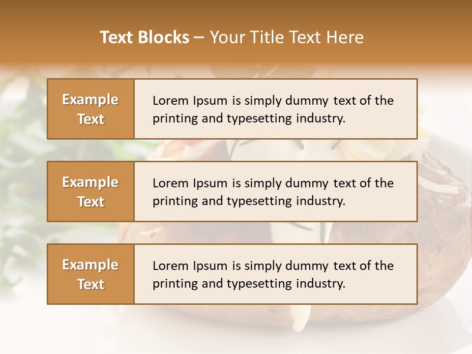 Color Chives Meal PowerPoint Template