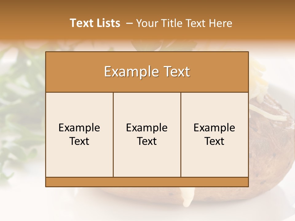 Color Chives Meal PowerPoint Template