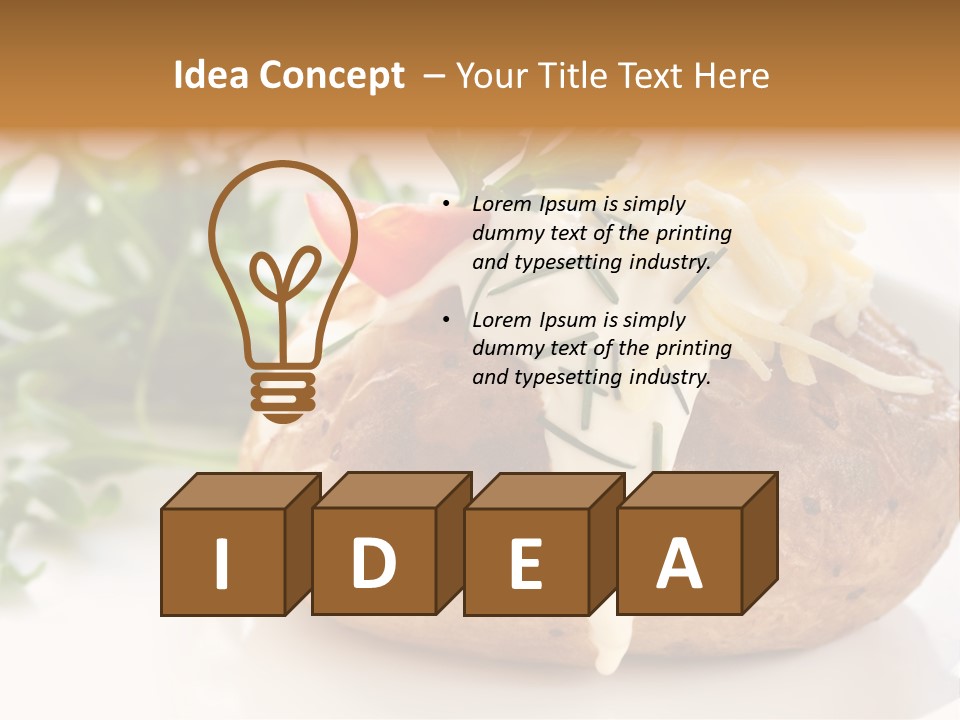 Color Chives Meal PowerPoint Template