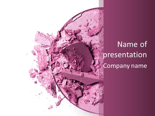 Background Eyeshadow Macro PowerPoint Template