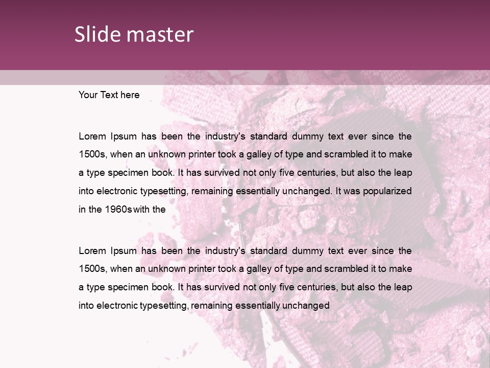 Background Eyeshadow Macro PowerPoint Template