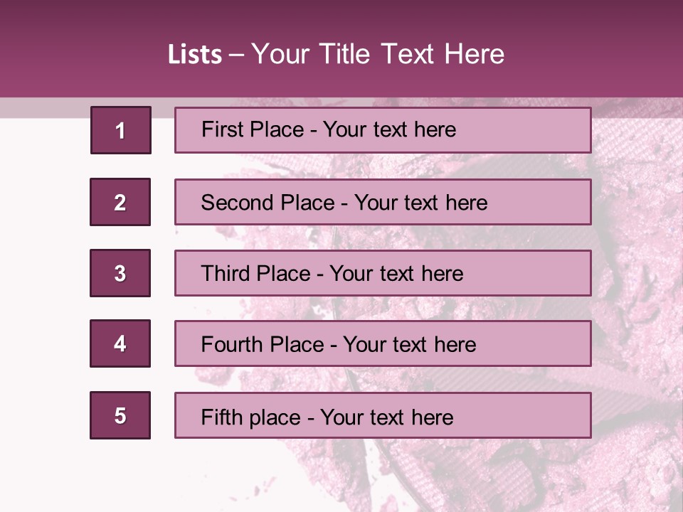Background Eyeshadow Macro PowerPoint Template