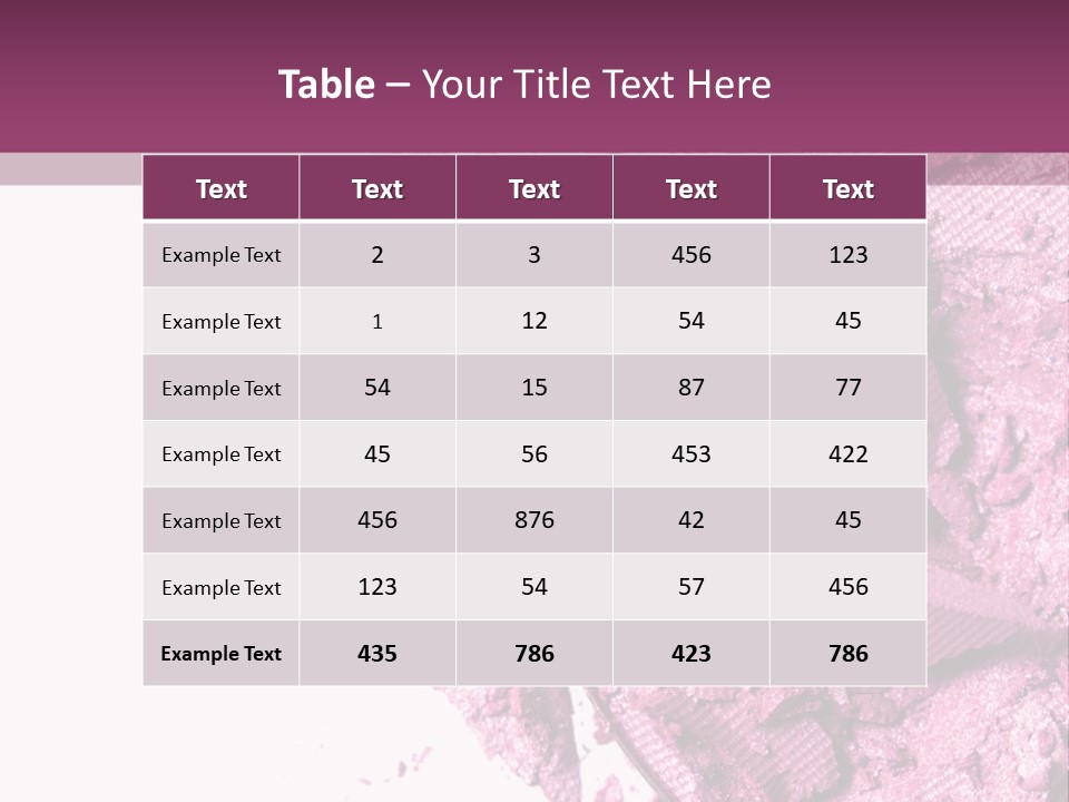 Background Eyeshadow Macro PowerPoint Template