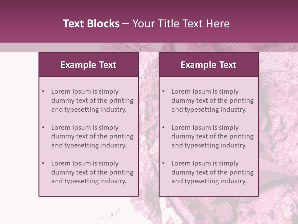 Background Eyeshadow Macro PowerPoint Template