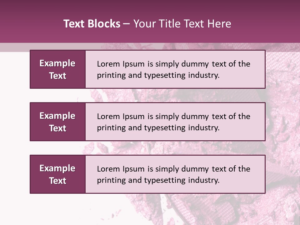 Background Eyeshadow Macro PowerPoint Template