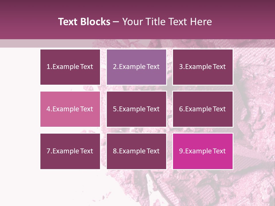 Background Eyeshadow Macro PowerPoint Template