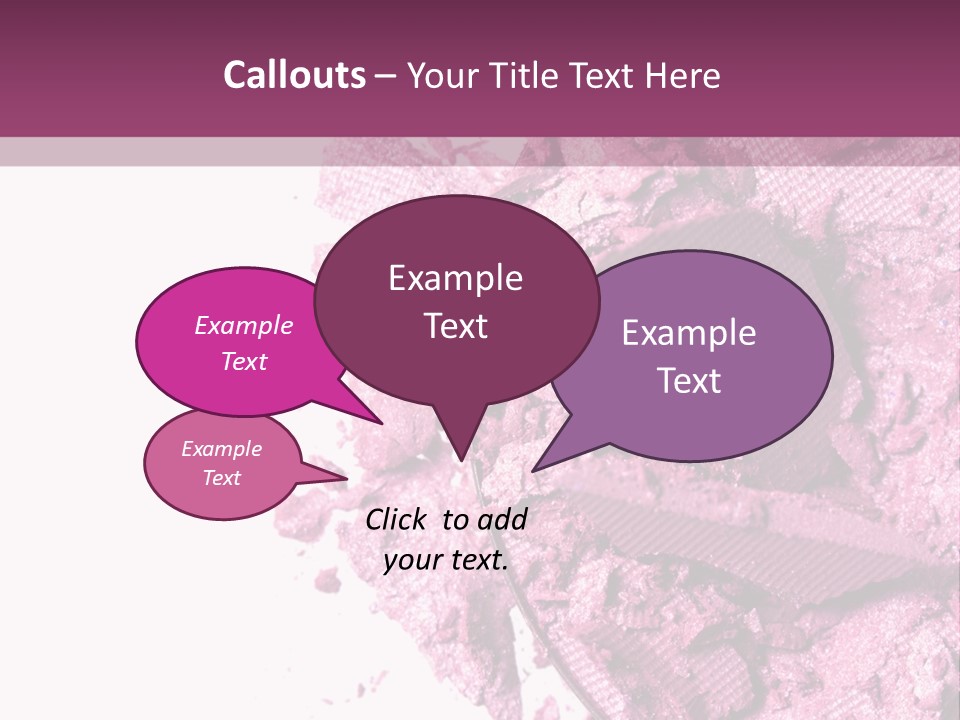 Background Eyeshadow Macro PowerPoint Template