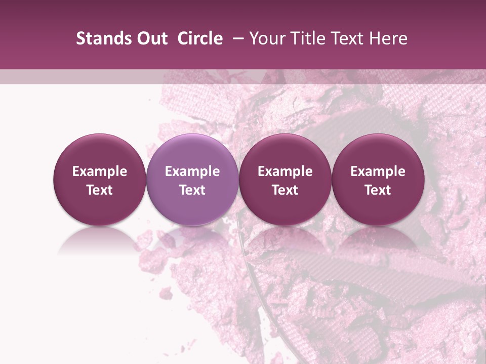 Background Eyeshadow Macro PowerPoint Template
