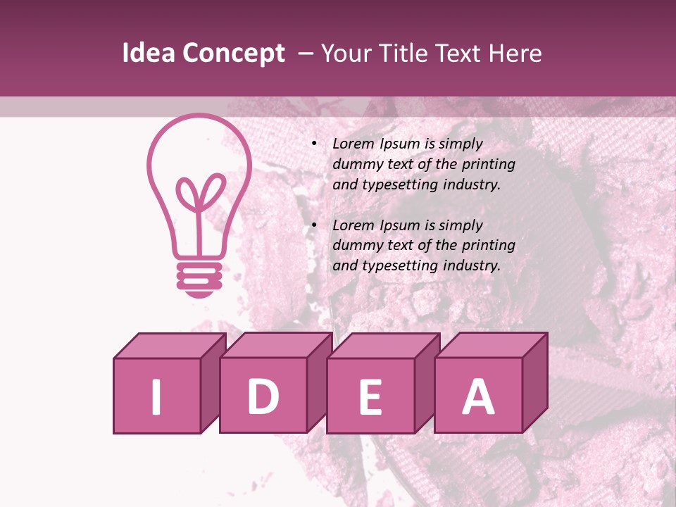 Background Eyeshadow Macro PowerPoint Template