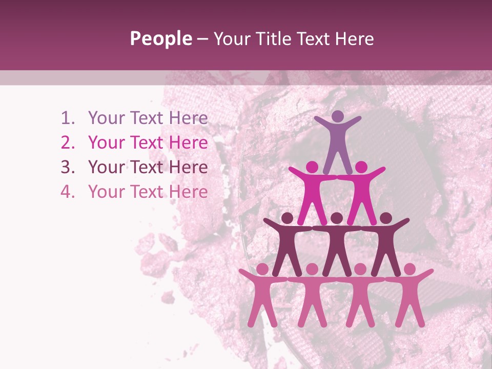 Background Eyeshadow Macro PowerPoint Template