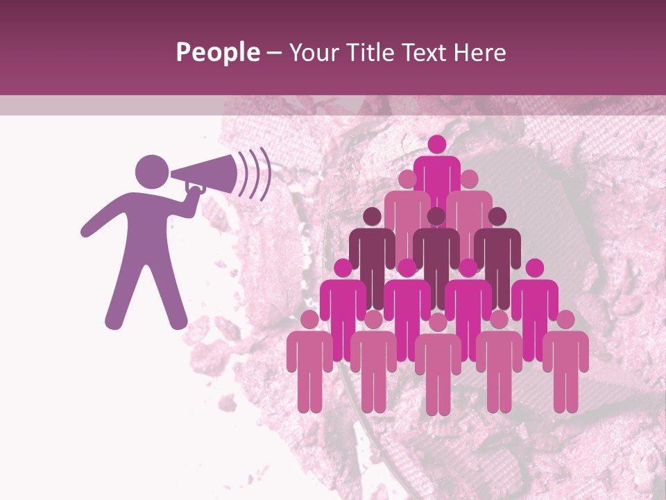 Background Eyeshadow Macro PowerPoint Template