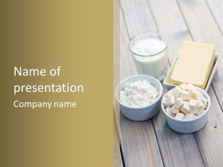 Drink Butter Fresh PowerPoint Template