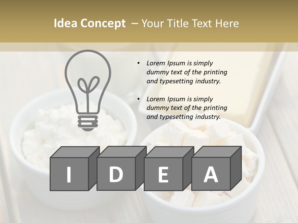 Drink Butter Fresh PowerPoint Template